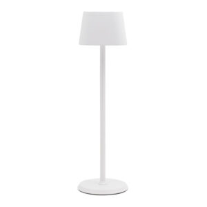 Securit Weiße dimmbare LED-Tischleuchte Georgina inkl. magnetischem Ladekabel
