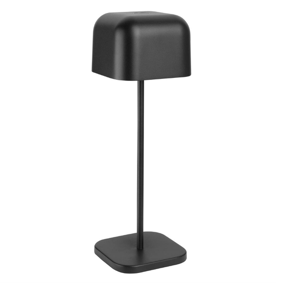 Olympia Lucca Tischlampe Quadratische Kuppel Schwarz 300mm Olympia Lucca Tischlampe Quadratische Kuppel Schwarz 300mm