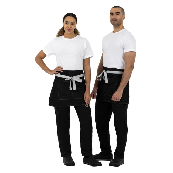 Southside kurze Denimbistroschürze schwarz 5 Southside kurze Denimbistroschürze schwarz