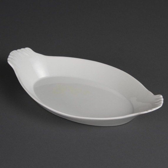 Olympia Whiteware ovale Gratinschalen weiß 32 x 17,7cm (6 Stück) Olympia Whiteware ovale Gratinschalen weiß 32 x 17,7cm (6 Stück)
