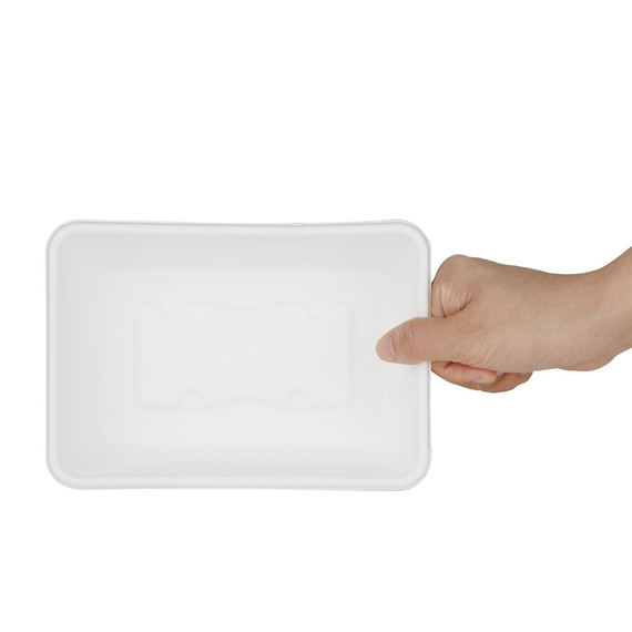 Fiesta Kompostierbare Bagasse Lebensmittelschalen 650ml (100 Stück) 4 Fiesta Kompostierbare Bagasse Lebensmittelschalen 650ml (100 Stück)