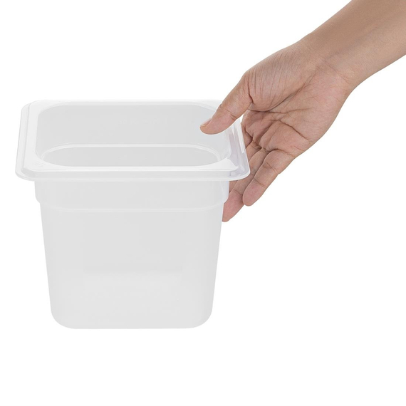 Nisbets Essentials Polypropylen 1/6 Gastronorm Behälter 150mm 3 Nisbets Essentials Polypropylen 1/6 Gastronorm Behälter 150mm