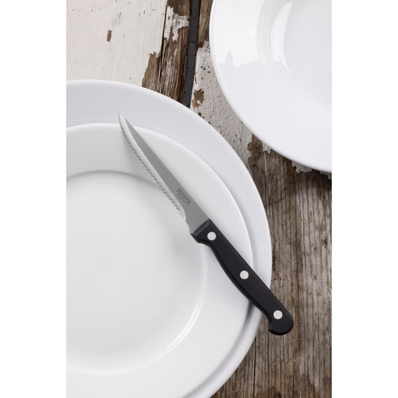 Olympia Steakmesser mit schwarzem Griff 21,5cm (12 Stück) 5 Olympia Steakmesser mit schwarzem Griff 21,5cm (12 Stück)