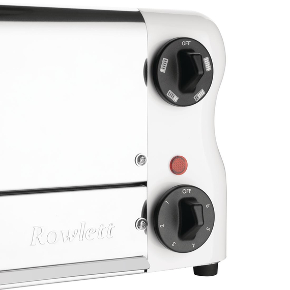 Toaster Weiß 6 Schlitze mit 2 zusätzlichen Elementen und Sandwichkäfig 3 Toaster Weiß 6 Schlitze mit 2 zusätzlichen Elementen und Sandwichkäfig