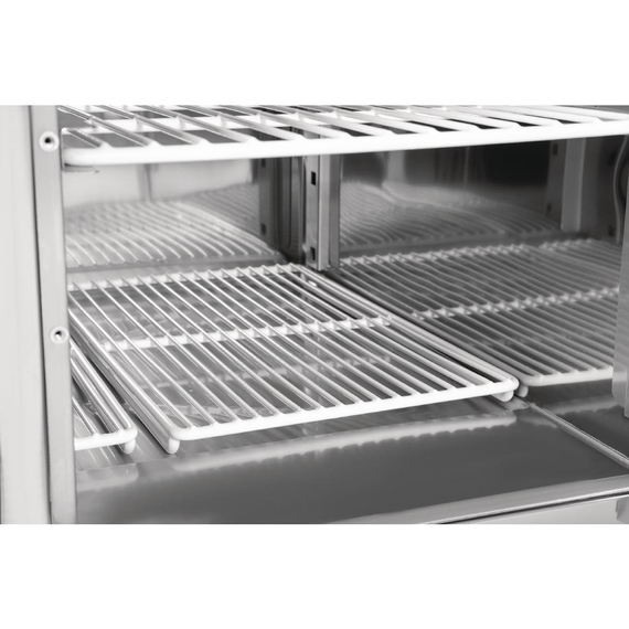 Polar G-Serie 2-türige Pizzakühltheke mit Kühlvitrine 256L 1 Polar G-Serie 2-türige Pizzakühltheke mit Kühlvitrine 256L