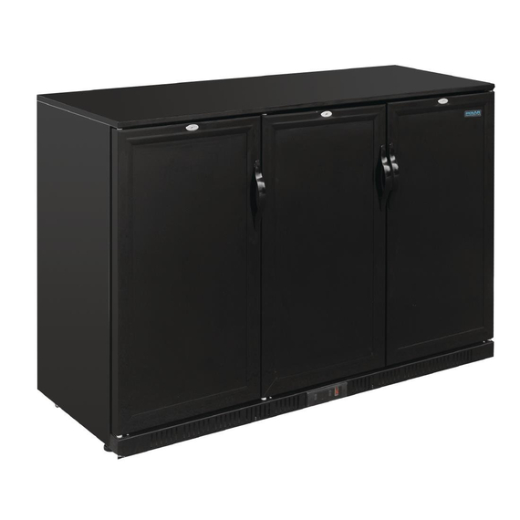 Polar G-Serie 900 mm Barkühler mit Drei Türen 330L Schwarz Polar G-Serie 900 mm Barkühler mit Drei Türen 330L Schwarz