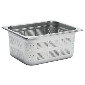 Gastro M Edelstahl GN-Behälter 150mm GN1/2 gelocht