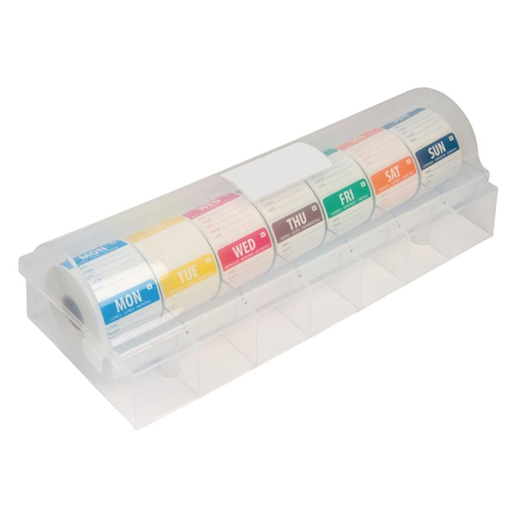 Hygiplas Etikettenset auflösbar 5cm mit Spender Hygiplas Etikettenset auflösbar 5cm mit Spender
