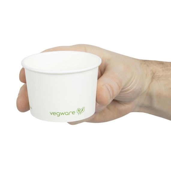 Vegware kompostierbare Schalen für warme Speisen 110ml (1000 Stück) 5 Vegware kompostierbare Schalen für warme Speisen 110ml (1000 Stück)