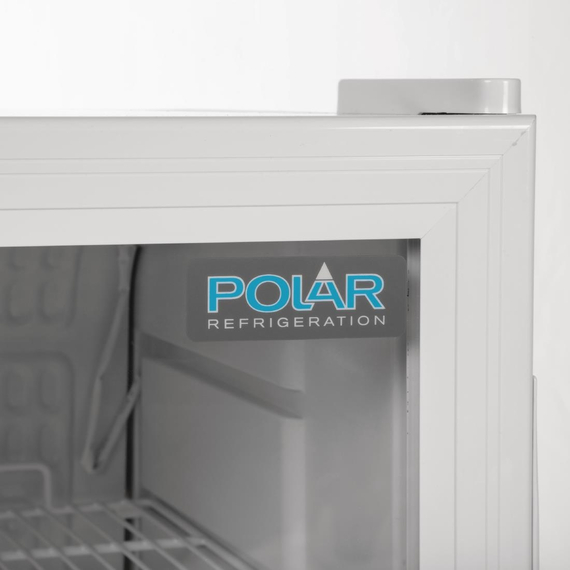 Polar C-Serie Kühlschrank mit Glastür zur Hälfte Weiß 8 Polar C-Serie Kühlschrank mit Glastür zur Hälfte Weiß