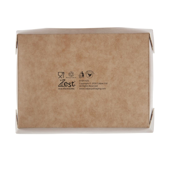 Colpac Zest Kompostierbare Salatboxen mit Sichtfenster 825ml (250 Stück) 6 Colpac Zest Kompostierbare Salatboxen mit Sichtfenster 825ml (250 Stück)
