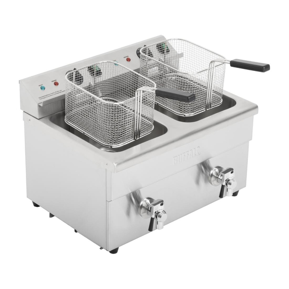 Buffalo Doppel-Induktionsfritteuse 2x 3000W 5 Buffalo Doppel-Induktionsfritteuse 2x 3000W