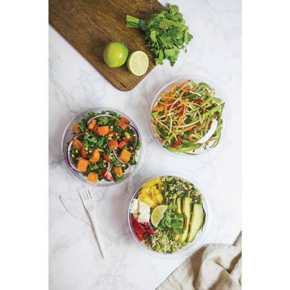 Vegware 185 Serie kompostierbare Salatschüsseln 710ml (300 Stück) Vegware 185 Serie kompostierbare Salatschüsseln 710ml (300 Stück)