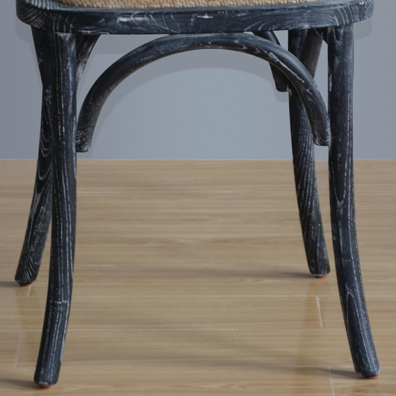 Bolero Esszimmerstühle Birkenholz gewaschenes Schwarz (2 Stück) 8 Bolero Esszimmerstühle Birkenholz gewaschenes Schwarz (2 Stück)