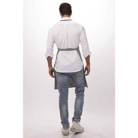 Chef Works Lätzchenschürze Grau 5 Chef Works Lätzchenschürze Grau