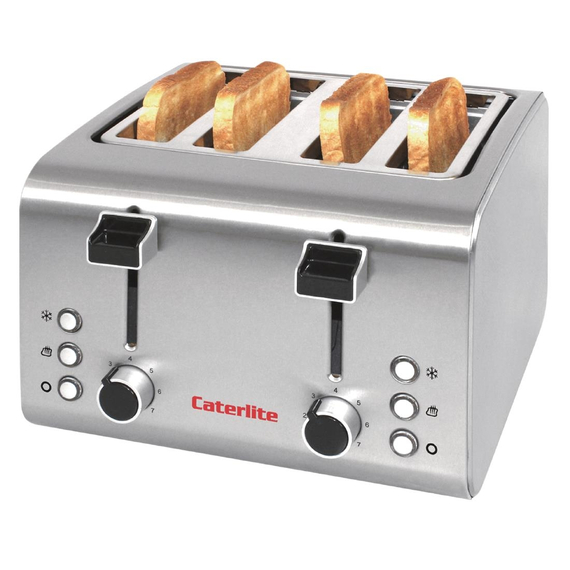 Caterlite 4-Schlitz Toaster Edelstahl 4 Caterlite 4-Schlitz Toaster Edelstahl