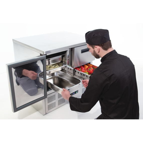 Polar Serie G Kühltisch 1-türig mit 2 Schubladen 240L 9 Polar Serie G Kühltisch 1-türig mit 2 Schubladen 240L