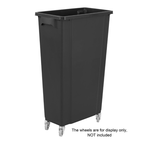 Jantex Slim Mülleimer Schwarz 80Ltr 4 Jantex Slim Mülleimer Schwarz 80Ltr
