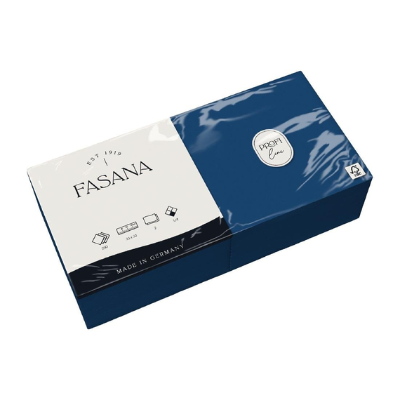 Fasana professionelle Papierservietten blau 33cm (1500 Stück) Fasana professionelle Papierservietten blau 33cm (1500 Stück)