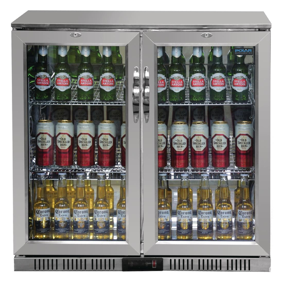 Polar Serie G Edelstahl Barkühlschrank mit 2 Klapptüren 208L 1 Polar Serie G Edelstahl Barkühlschrank mit 2 Klapptüren 208L