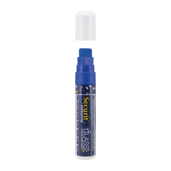 Securit Wasserfester Kreidemarker (Glas + Kreidetafel) in blau 7-15mm Spitze Securit Wasserfester Kreidemarker (Glas + Kreidetafel) in blau 7-15mm Spitze