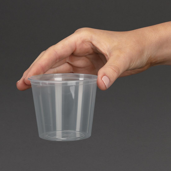 Fiesta, recycelbarer Kunststoff, mikrowellengeeignet, 150 ml/5,25 oz (100 Stück) 2 Fiesta, recycelbarer Kunststoff, mikrowellengeeignet, 150 ml/5,25 oz (100 Stück)