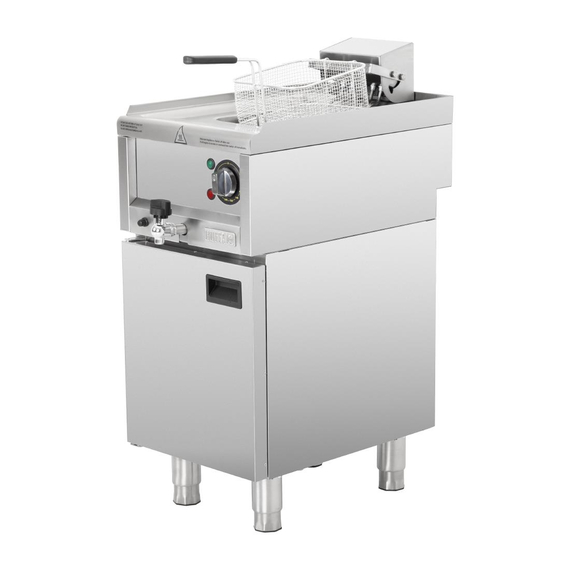 Buffalo 600 Serie Freistehende Einzelbecken Elektrische Fritteuse 8Ltr 2 Buffalo 600 Serie Freistehende Einzelbecken Elektrische Fritteuse 8Ltr
