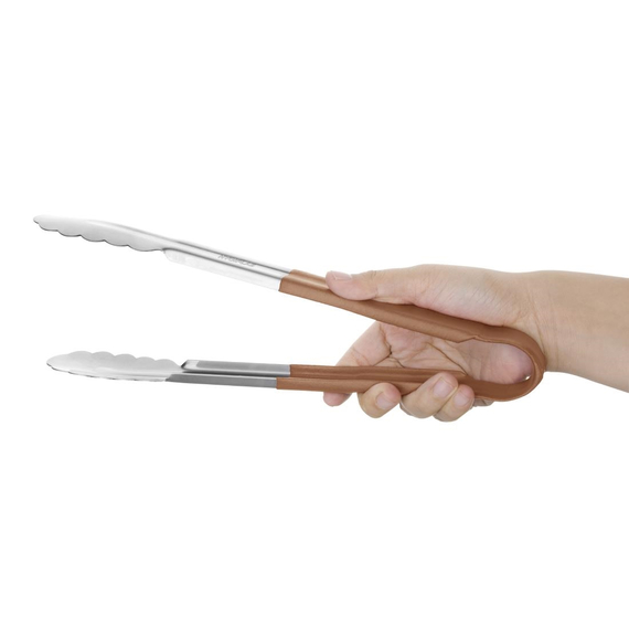 Hygiplas Servierzange mit Farbkodierung braun 1 Hygiplas Servierzange mit Farbkodierung braun