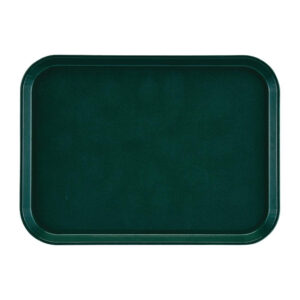 Cambro Epictread rechteckiges rutschfestes Fiberglastablett dunkelgrün 41,5x30,5cm