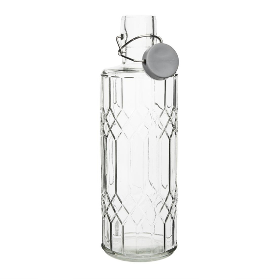 Olympia geo Glaswasserflasche mit Stöpsel 1 Liter (6 Stück) 1 Olympia geo Glaswasserflasche mit Stöpsel 1 Liter (6 Stück)
