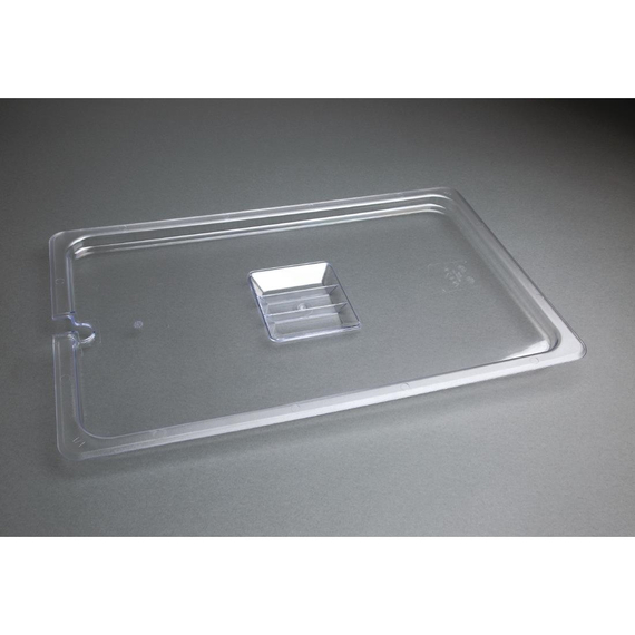 Vogue Polycarbonat Deckel mit Löffelaussparung GN1/1 2 Vogue Polycarbonat Deckel mit Löffelaussparung GN1/1