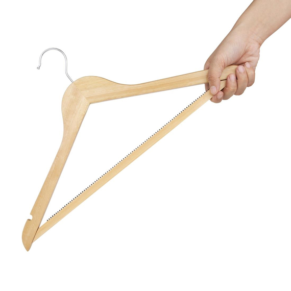 Bolero Natürliche Holzbügel (10er-Pack) 3 Bolero Natürliche Holzbügel (10er-Pack)