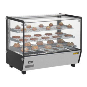 Buffalo quadratischer Arbeitsplatten-Heißanzeige-Merchandiser 160 Liter
