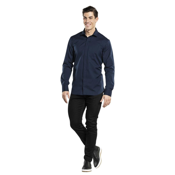 Chaud Devant Herren UFX Marineblaues Hemd XS Chaud Devant Herren UFX Marineblaues Hemd XS