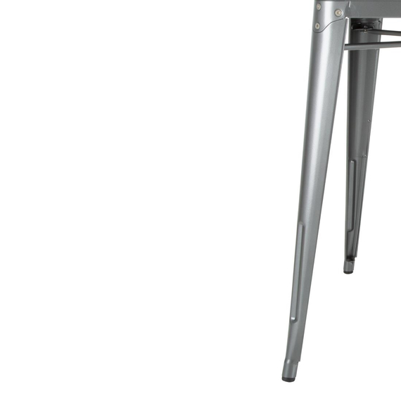 Bolero Bistro quadratischer Bistrotisch aus Stahl Grau 66cm 3 Bolero Bistro quadratischer Bistrotisch aus Stahl Grau 66cm