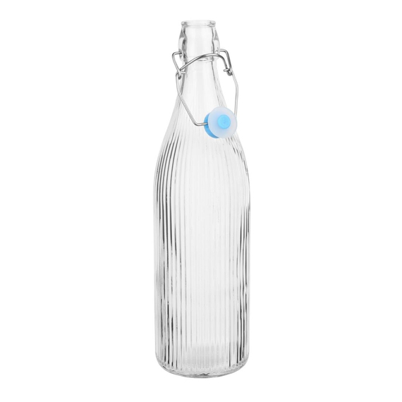 Olympia Glasflaschen mit Riffelung und Swing-Top 1Ltr (6 Stück) 1 Olympia Glasflaschen mit Riffelung und Swing-Top 1Ltr (6 Stück)