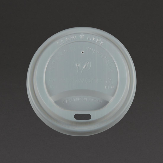 Vegware Kompostierbare Deckel für Heißgetränkebecher (1000 Stück) 1 Vegware Kompostierbare Deckel für Heißgetränkebecher (1000 Stück)