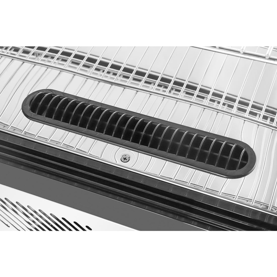 Polar G-Serie Theken-Kühlschrank Schwarz Quadratisches Glas 160L 6 Polar G-Serie Theken-Kühlschrank Schwarz Quadratisches Glas 160L