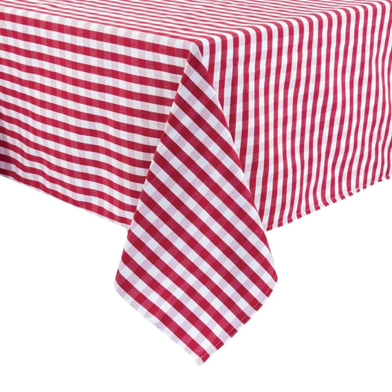 Mitre Comfort Gingham Tischdecke rot-weiß kariert 132cm 1 Mitre Comfort Gingham Tischdecke rot-weiß kariert 132cm