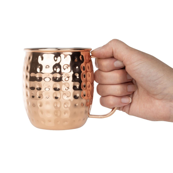 Olympia Barbedarf Hammered Edelstahlkupferbeschichtete Becher 440ml (6 Stück) 5 Olympia Barbedarf Hammered Edelstahlkupferbeschichtete Becher 440ml (6 Stück)