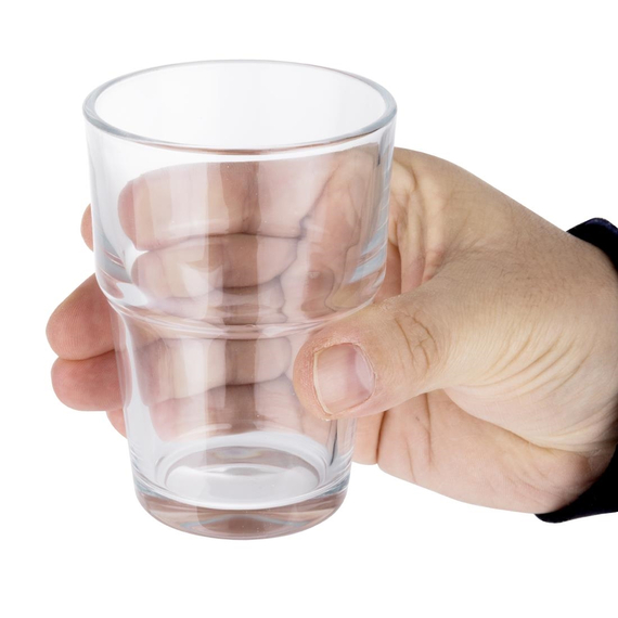 Olympia Stapelbarer Härtglasbecher 200ml (12 Stück) 4 Olympia Stapelbarer Härtglasbecher 200ml (12 Stück)