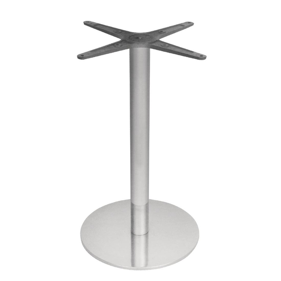 Bolero runder Tischfuß Edelstahl 68cm hoch Bolero runder Tischfuß Edelstahl 68cm hoch