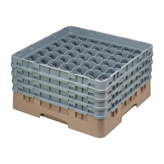 Cambro Gläserspülkorb beige mit 49 Fächern max Glashöhe 21,5cm Cambro Gläserspülkorb beige mit 49 Fächern max Glashöhe 21,5cm