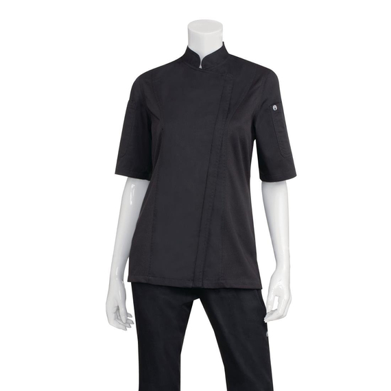 Chef Works Springfield Zip Kochjacke für Damen Schwarz 2XL 1 Chef Works Springfield Zip Kochjacke für Damen Schwarz 2XL