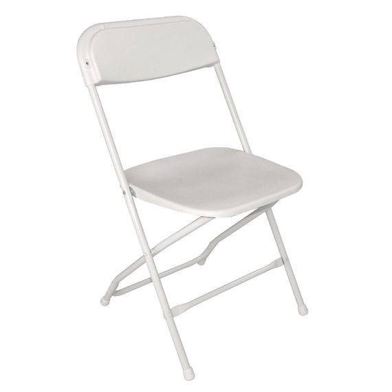 Bolero leichtgewichtige Klappstühle weiß (10 Stück) 6 Bolero leichtgewichtige Klappstühle weiß (10 Stück)