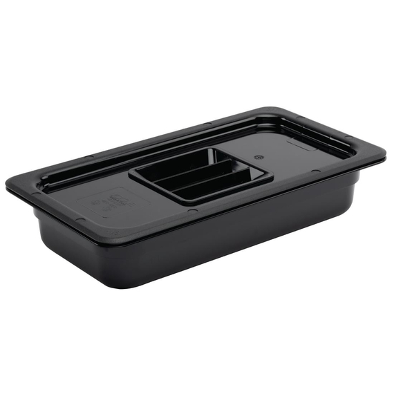 Vogue GN-Behälter GN1/3 schwarz 65mm 2 Vogue GN-Behälter GN1/3 schwarz 65mm