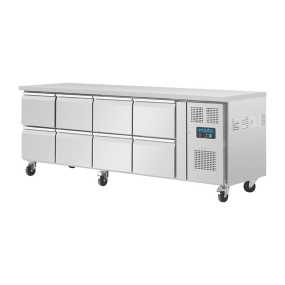 Polar Serie U GN-Kühltisch mit 8 Schubladen 616L 2 Polar Serie U GN-Kühltisch mit 8 Schubladen 616L