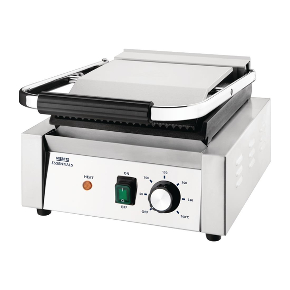 Nisbets Essentials Kontaktgrill gerillte obere Platte 7 Nisbets Essentials Kontaktgrill gerillte obere Platte