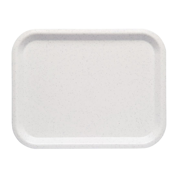 Roltex Nordic Serviertablett weiß gefleckt 36 x 28cm Roltex Nordic Serviertablett weiß gefleckt 36 x 28cm