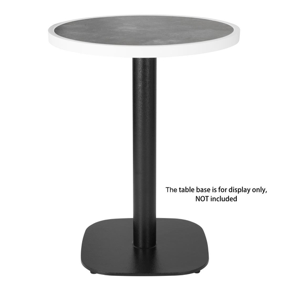 Bolero Fiberglas-Tischplatte, rund, dunkler Steineffekt, 580 mm 4 Bolero Fiberglas-Tischplatte, rund, dunkler Steineffekt, 580 mm